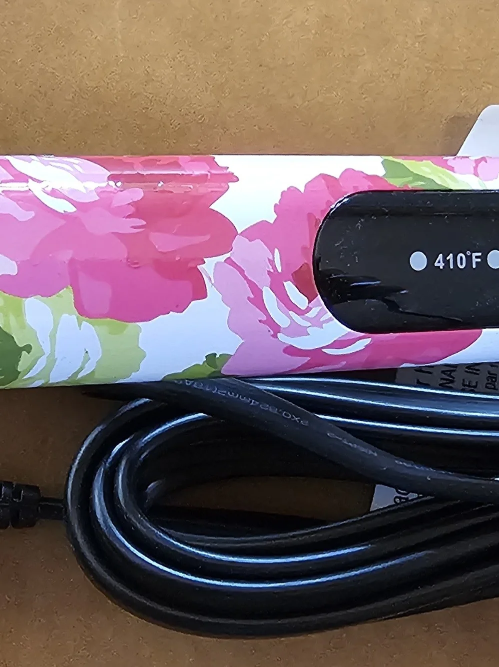 CHI, Pink Floral Ceramic Hair Straightener - 410°F Digital Plate